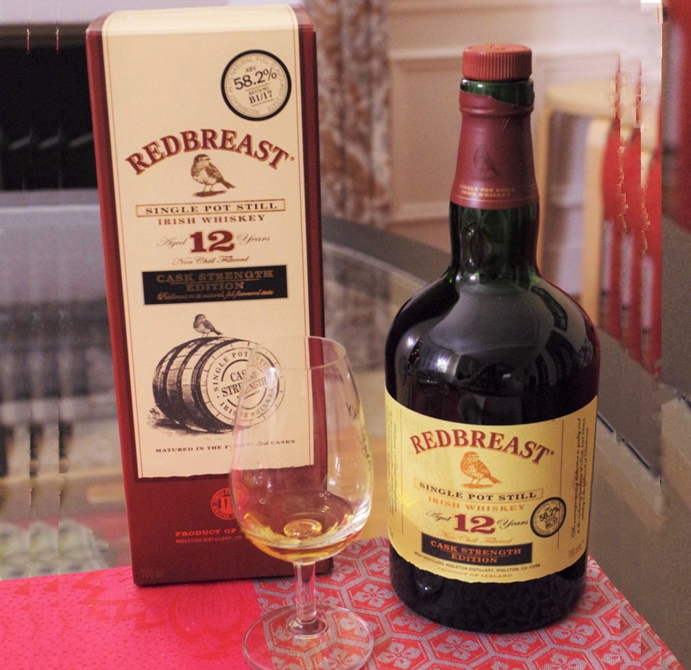 Redbreast 12 years old, cask strength,  batch B1/17, 58.2%, from Ireland