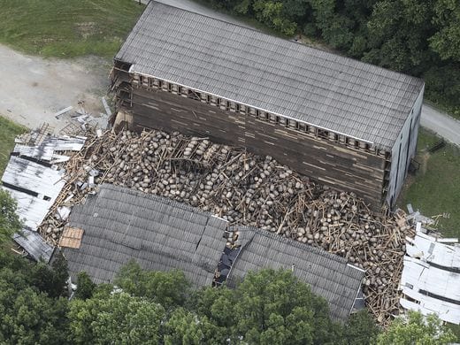 Collapse at the Barton whiskey distillery, KY, June 23 2018