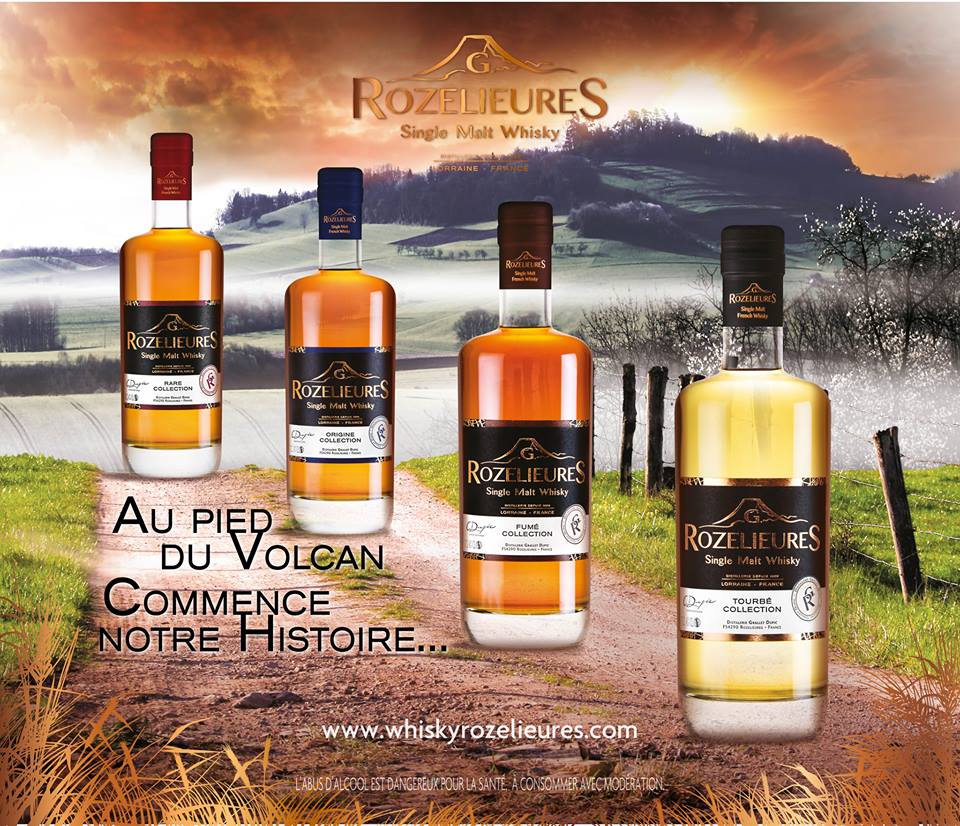 Whisky français Rozelieures tourbé 46° 