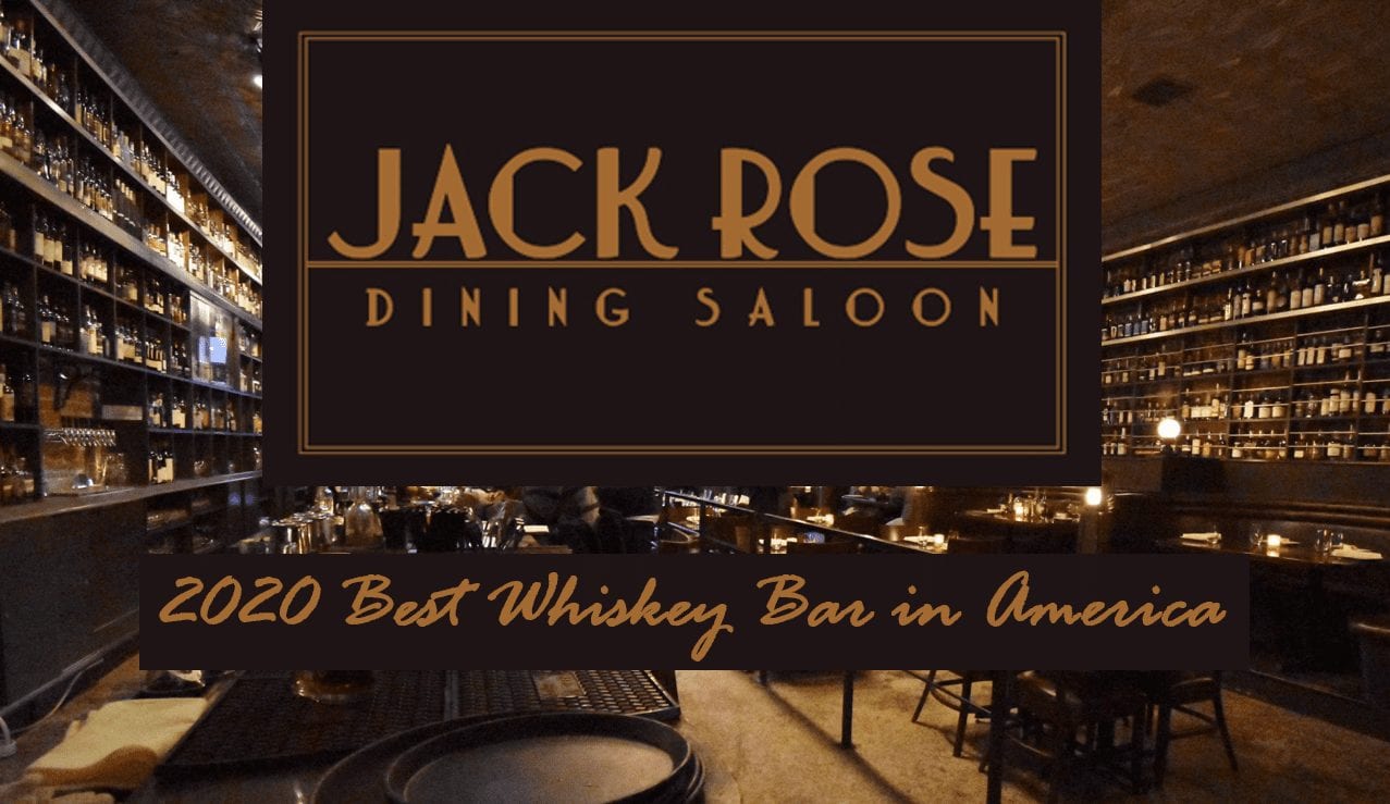 Last experience at the 2020 best American Whiskey Bar, Jack Rose, DC