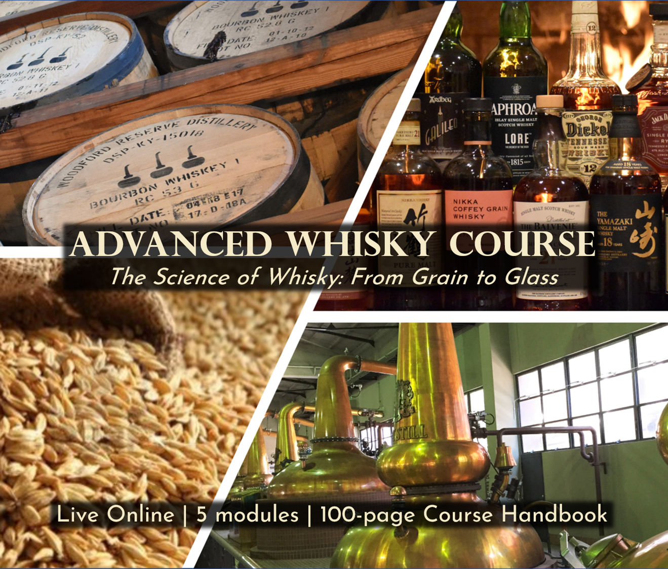 ADVANCED Whisk(e)y Training Course – 5 sessions LIVE online - Cycle starts on October 21