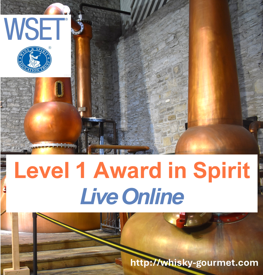 WSET level 1 in Spirits - online - build your foundation in spirits! September 20